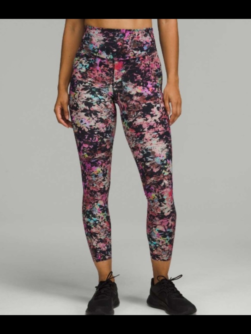 Lululemon Athletica Base Pace High-Rise Tight 25"  Floral Multicolor *Size 0